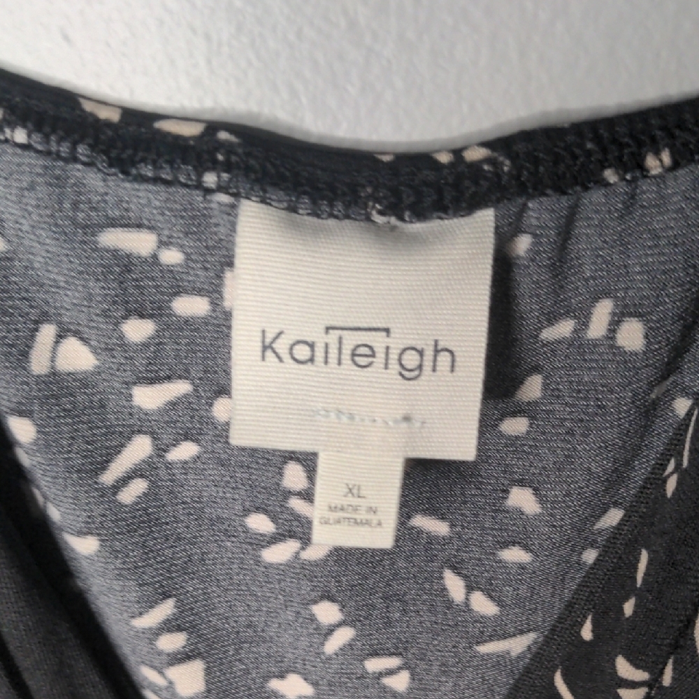 EUC✨KAILEIGH women's XL black & cream Rochelle Knit Jumpsuit from Stitch Fix - Picture 14 of 17